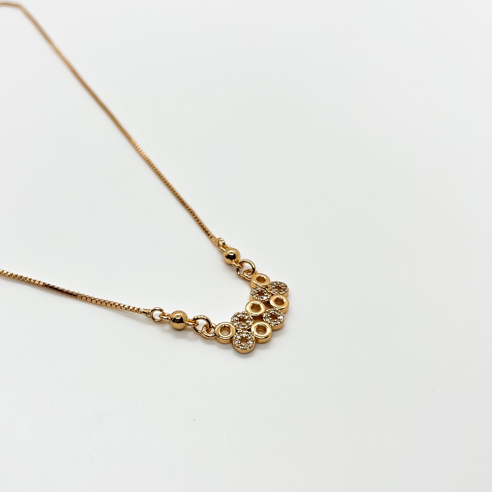 Vintage Style Diamond Cluster Necklace | Pravins