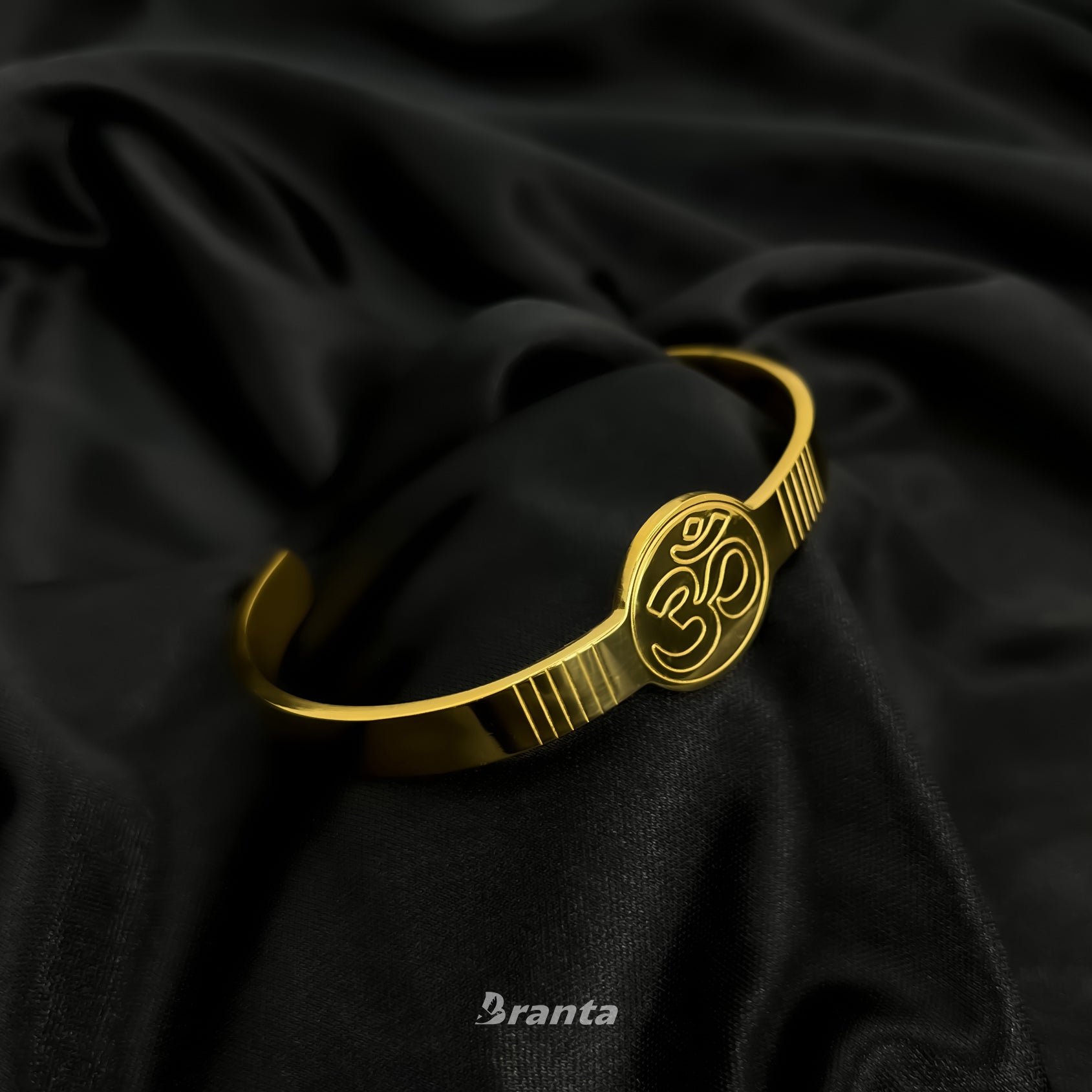 Buy Stunning Om Men's Gold Bracelet Online - Brantashop