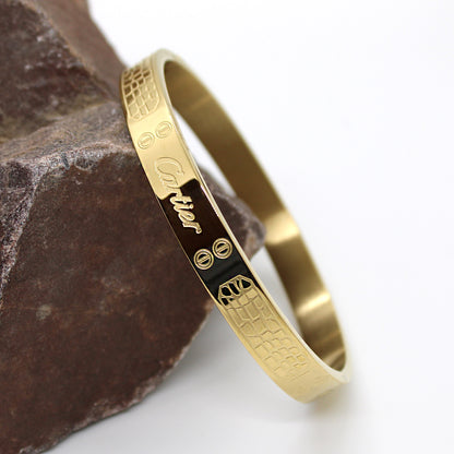 Premium Stone Wall Gold Men's Bracelet