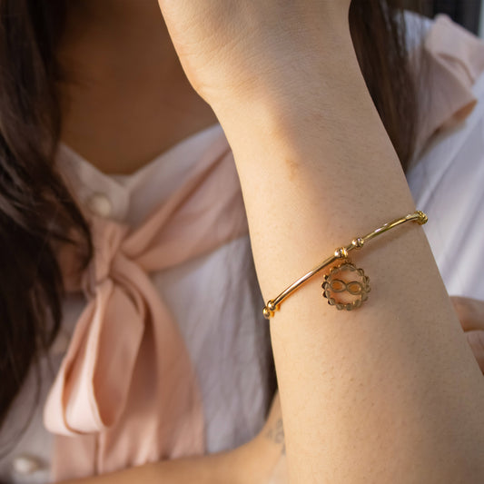 Infinity Symbol Gold Bracelet For Women
