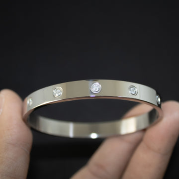 Cartier Love Diamond Ring - Silver